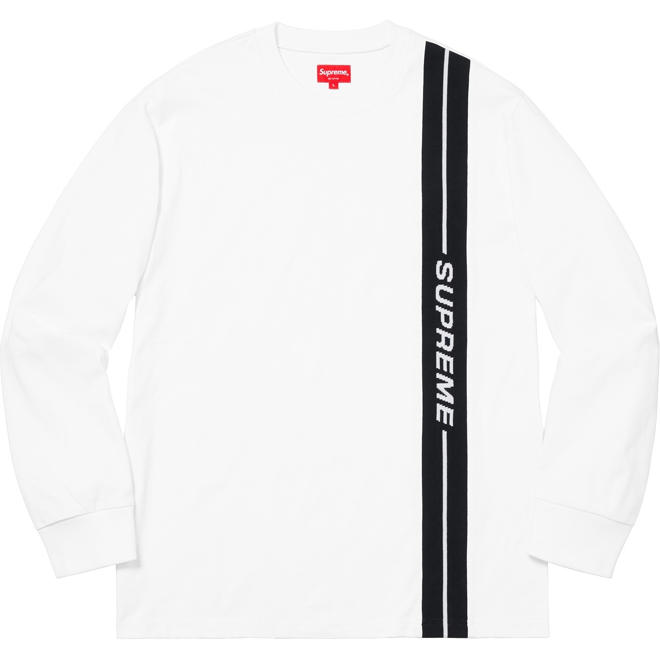 Vertical Logo Stripe L/S Top view 4